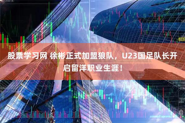 股票学习网 徐彬正式加盟狼队，U23国足队长开启留洋职业生涯！